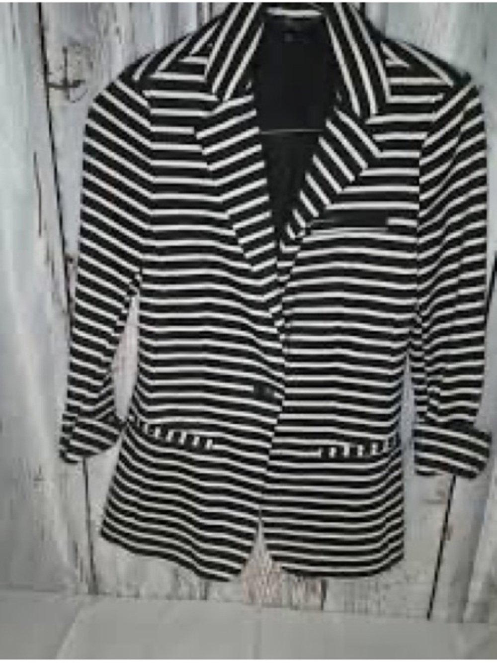 Mossimo Supply Co. Black and White Striped Blazer